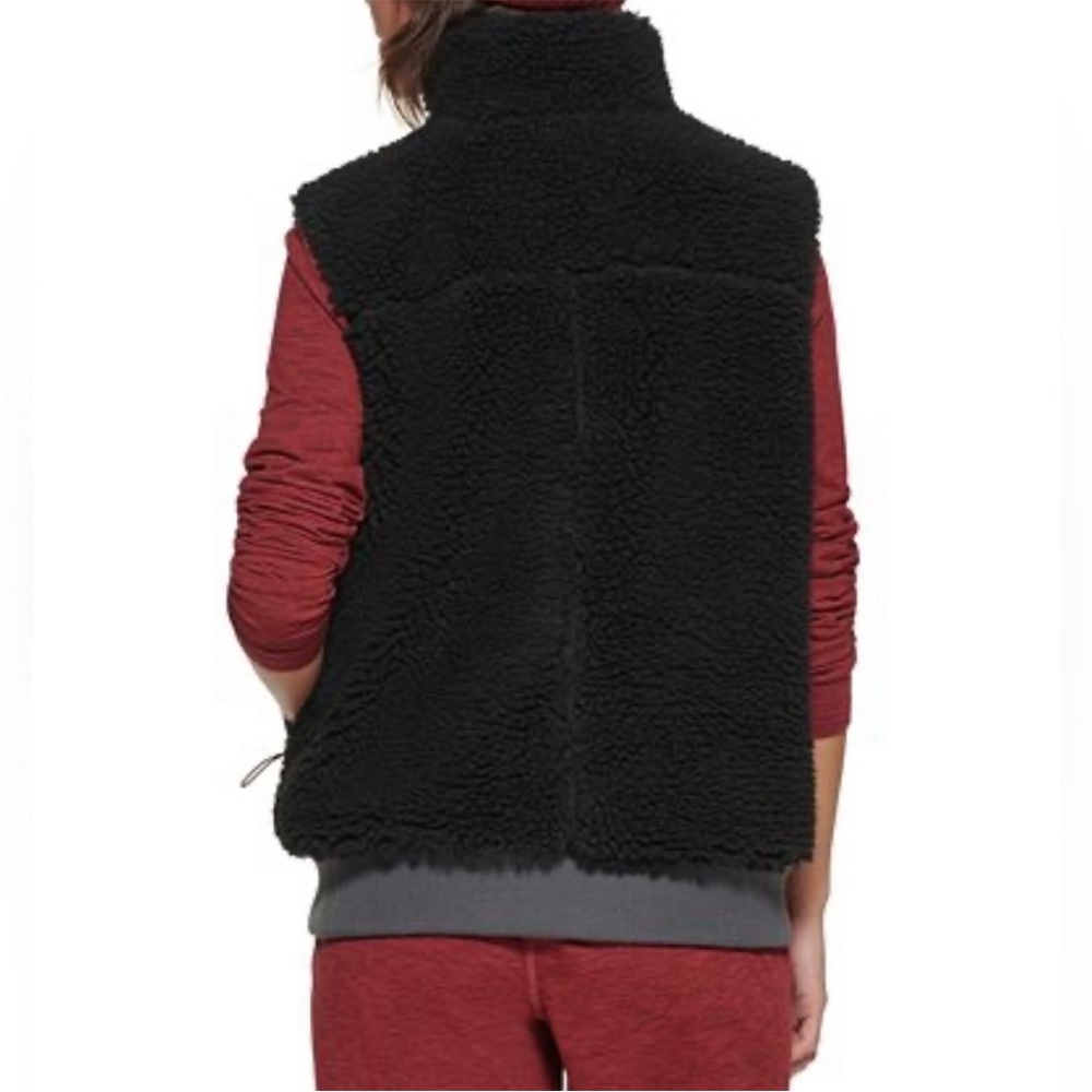 NWT Bass Outdoor Black Sherpa Vest Size Large - Picture 3 of 16